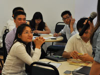 Attentive course participants